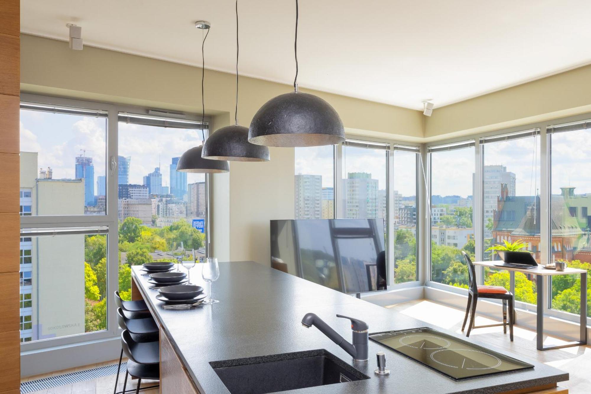 Apartment Studio With View Of Panorama With Parking By Renters Prestige Warsaw
